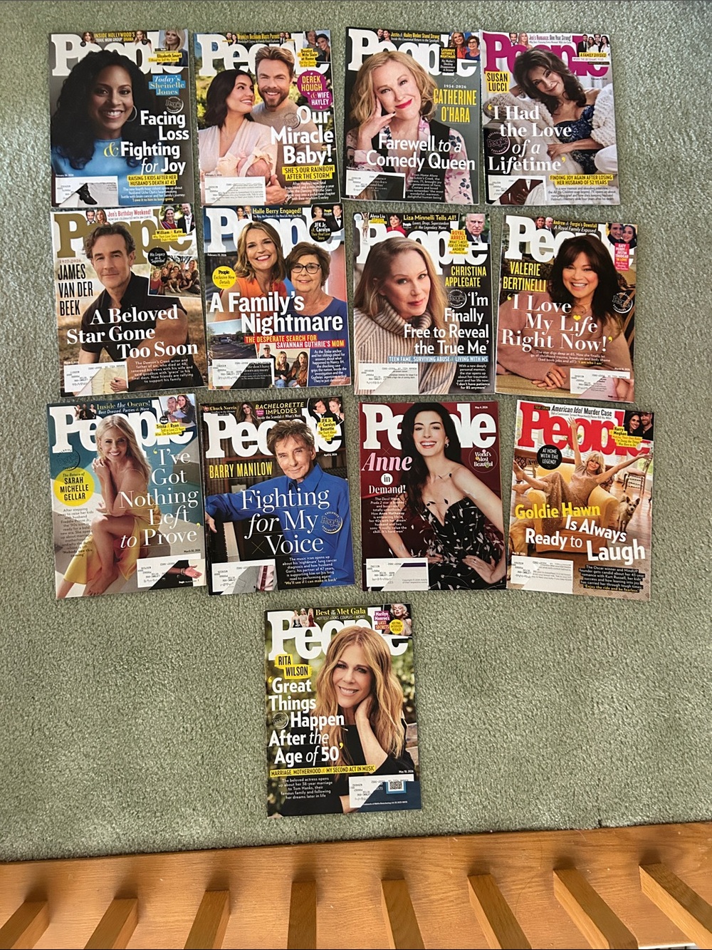 People Magazine Lot of 13 Jan Feb Mar April May 2026